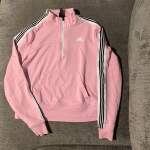 Adidas pink turtle neck jacket